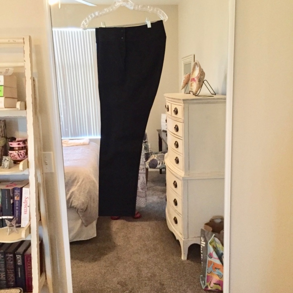 Black Ralph Lauren Straight Leg Ankle Pants Size 8